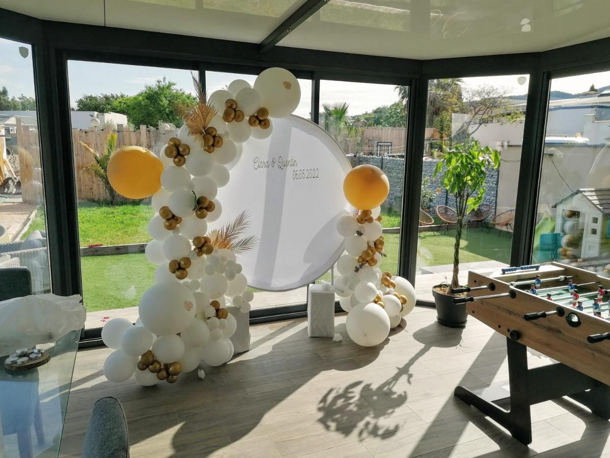 Villa Dali La Garde 260M2 Jacuzzi, Sauna, Piscine, Jardin 500M2, 5 Minutes De La Plage Exteriér fotografie